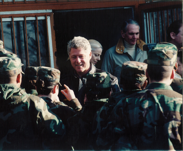 President Clinton in Taszar