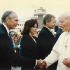 Donald greeting Pope John Paul II