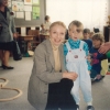 Vera with Bosnian child
