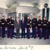 With Secretary of Defense Perry and Marine Guard