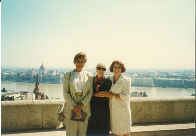 With Janet Langhart Cohen and wife of Hungarian Minister of Defense