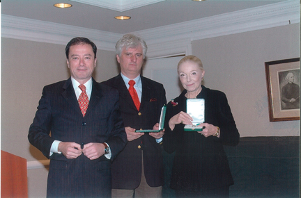 Receiving the Middle Cross of the Republic of Hungary